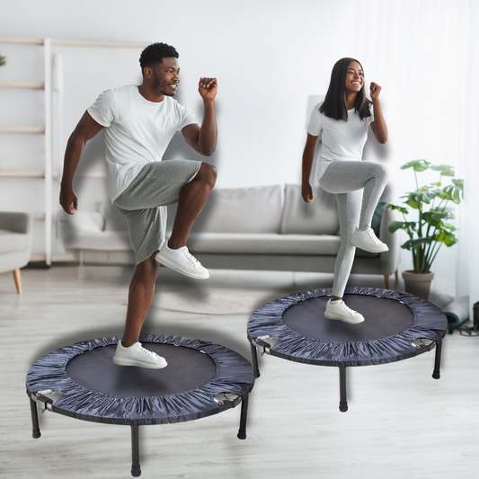 Mini trampolines for adults are so fun!