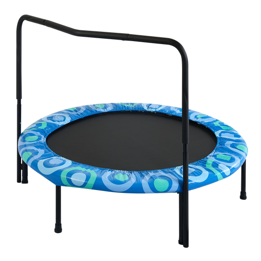 childs trampoline with handle