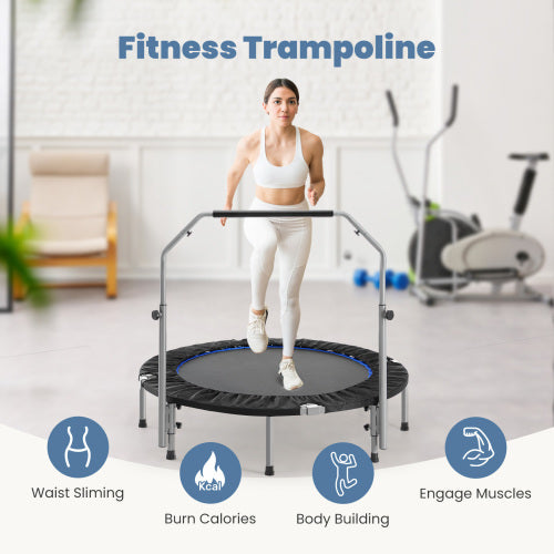 mini trampoline with handle for adults